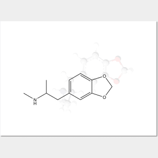 Ecstasy Molecule Posters and Art